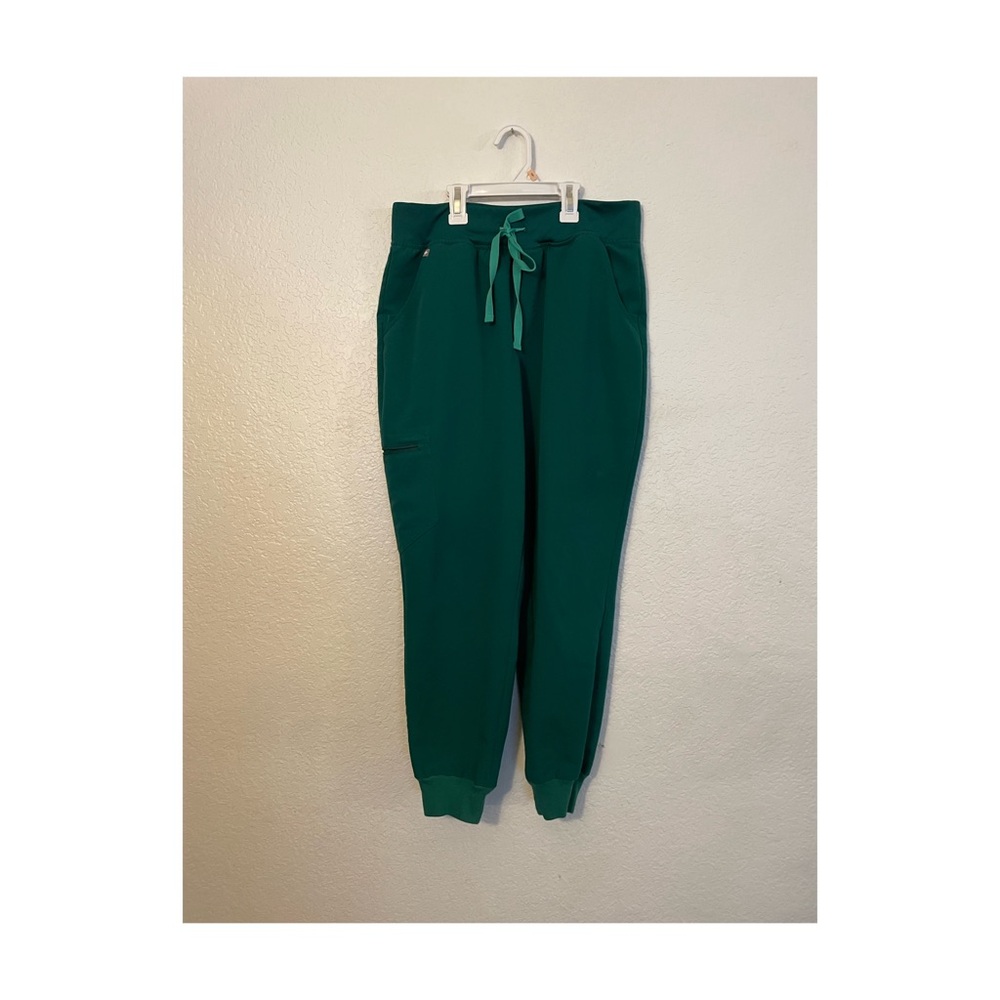 FIGS SCRUB PANTS HUNTER GREEN